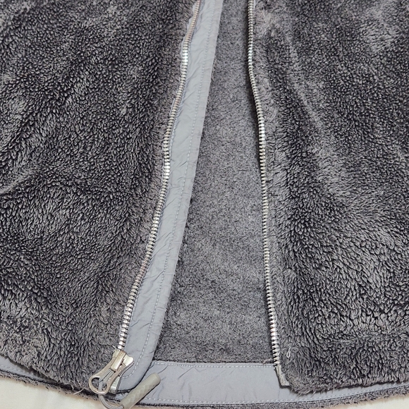 The North Face Osito Jacket Womens Sm Gray Fleece Full Zip High Pile Cabincore - Picture 5 of 10